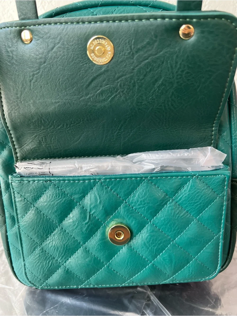Loungefly Disney Chip & Dale Green Quilted Mini Backpack - NWT